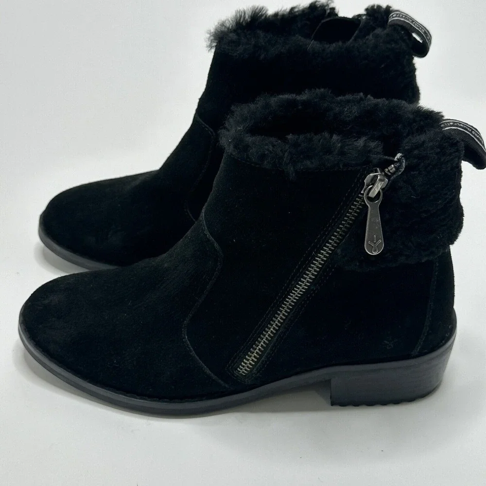 EMU Australia Merck W12400 Ankle Boots Black Womens Size 7‎ Suede